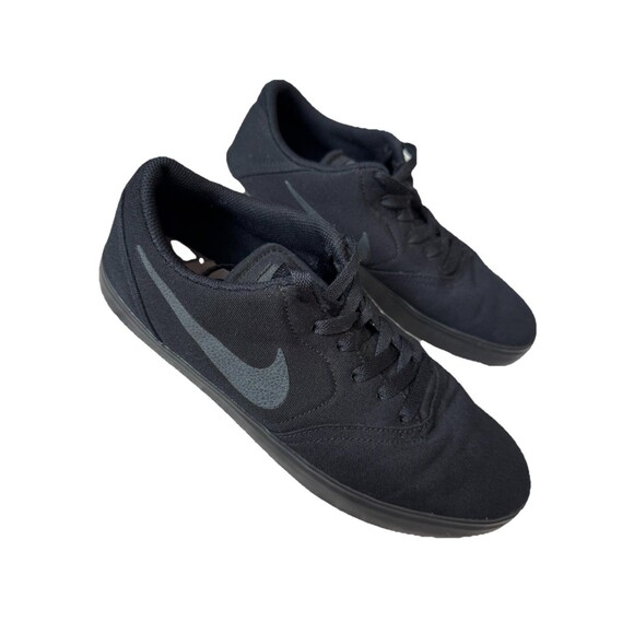 Men’s Nike Snickers Black Canvas Skate Shoes Size 10 - Picture 4 of 7